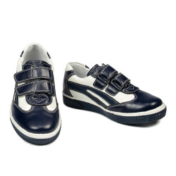 Small children shoes 16-2c indigo+white