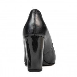 Women stylish, elegant shoes 1261 antracit pearl