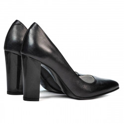 Women stylish, elegant shoes 1261 antracit pearl