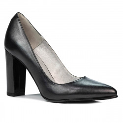 Women stylish, elegant shoes 1261 antracit pearl