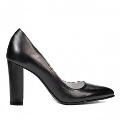 Women stylish, elegant shoes 1261 antracit pearl