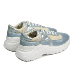 Women sport shoes 6015 bleu pearl combined