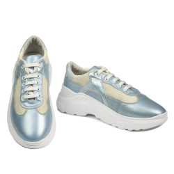 Women sport shoes 6015 bleu pearl combined