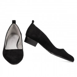 Women stylish, elegant, casual shoes 1285 black antilopa