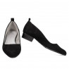 Women stylish, elegant, casual shoes 1285 black antilopa