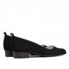 Women stylish, elegant, casual shoes 1285 black antilopa