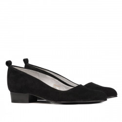 Women stylish, elegant, casual shoes 1285 black antilopa