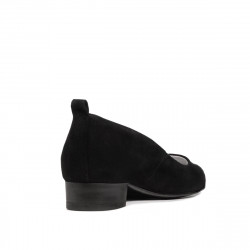 Women stylish, elegant, casual shoes 1285 black antilopa