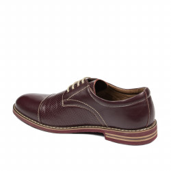 Men casual shoes 873 bordo