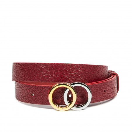 Women belt 09m biz red