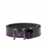 Women belt 17-2m patent purple+black