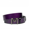 Women belt 17-2m patent purple+black