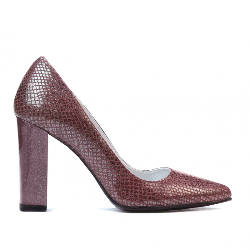 Women stylish, elegant shoes 1261 piton bordo