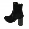 Women boots 1174 black antilopa
