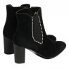 Women boots 1174 black antilopa