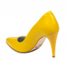 Women stylish, elegant shoes 1246 yellow
