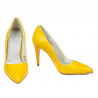 Women stylish, elegant shoes 1246 yellow
