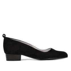 Women stylish, elegant, casual shoes 1285 black antilopa