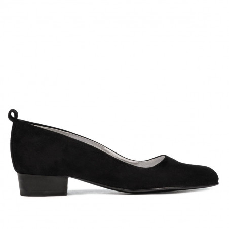 Women stylish, elegant, casual shoes 1285 black antilopa