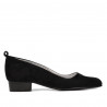 Women stylish, elegant, casual shoes 1285 black antilopa