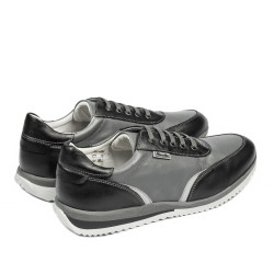 Teenagers stylish, elegant shoes 374 black+gray