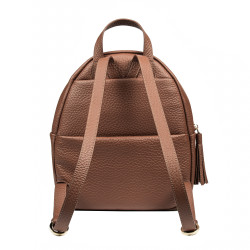 Women backpack 300g brown cognac elefant