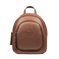 Women backpack 300g brown cognac elefant