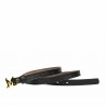 Women belt 42mc black caviar