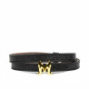 Women belt 42mc black caviar