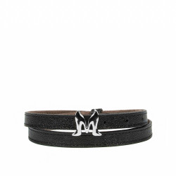 Women belt 42-1mc black caviar