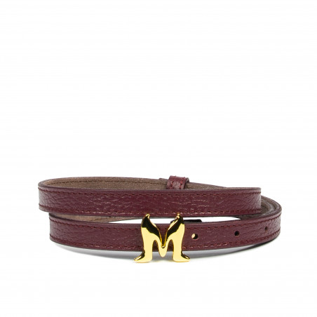 Women belt 42mc burgundy