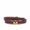 Women belt 42mc burgundy