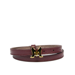 Women belt 42mc burgundy