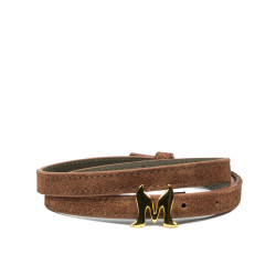 Women belt 42mc suede brown