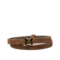 Women belt 42mc suede brown