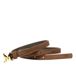 Women belt 42mc suede brown