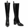 Women knee boots 1404 black