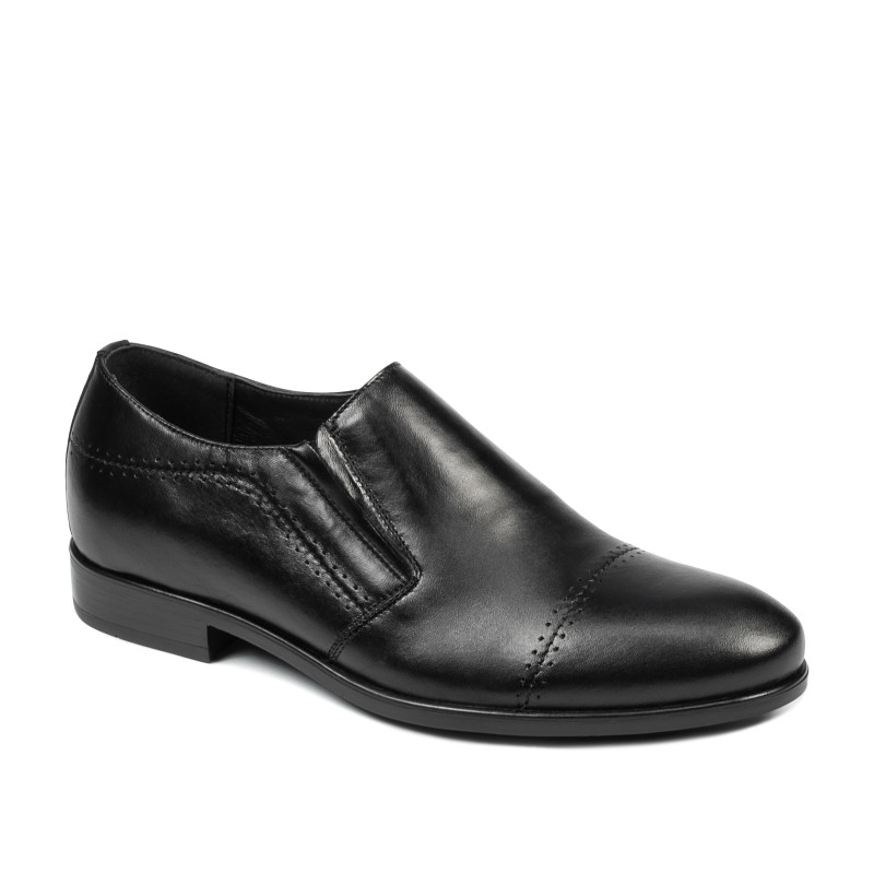 Men stylish, elegant shoes 877-1 black