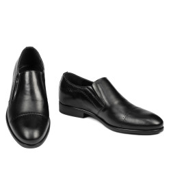 Men stylish, elegant shoes 877-1 black