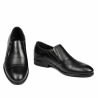 Men stylish, elegant shoes 877-1 black