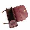 Women shoulder bag 033g burgundy