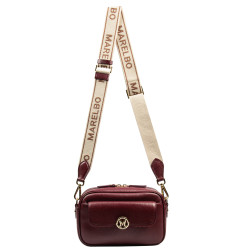 Women shoulder bag 014g burgundy