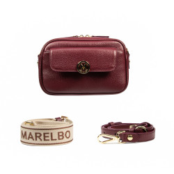 Women shoulder bag 014g burgundy