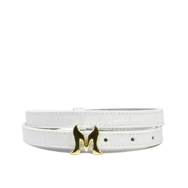 Women belt 42mc croco white