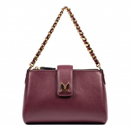 Women shoulder bag 003g burgundy