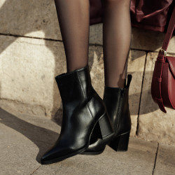 Ghete cu toc dama 1401 black lifestyle