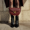Women shoulder bag 035g burgundy