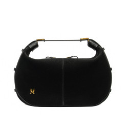 Women hand bag 038g suede black