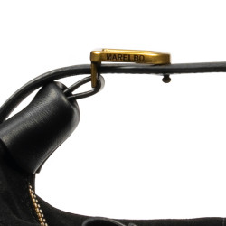 Women hand bag 037g suede black