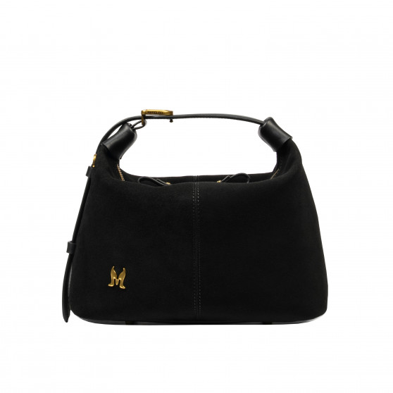 Women hand bag 037g suede black